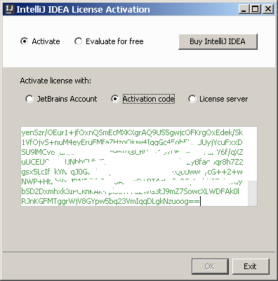 Activation IntelliJ IDEA